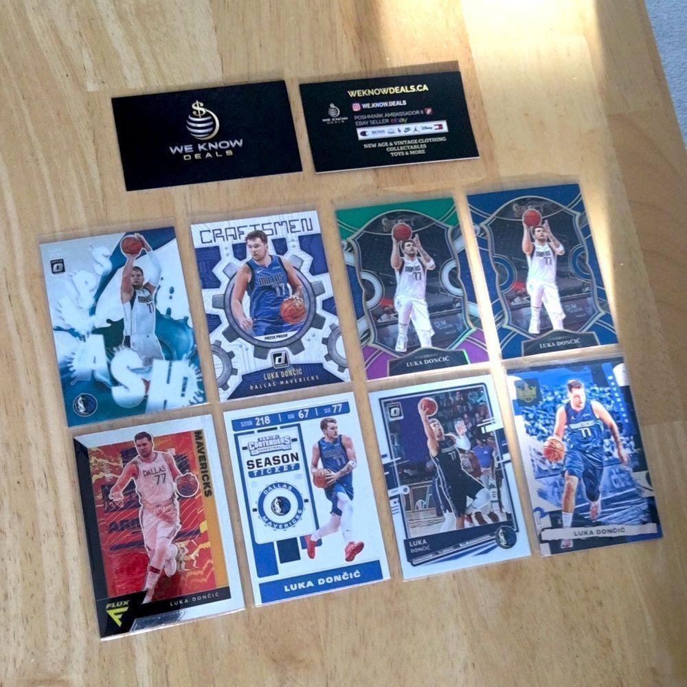 8 Luka Doncic Assorted Cards Panini
